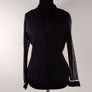 SHERRIE BLOOM PETER NOVIELLO CHETTA B EVENING WOMEN’S  BLOUSE SIZE 8